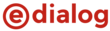 e-dialog Logo Links Claim 2021 rot RGB